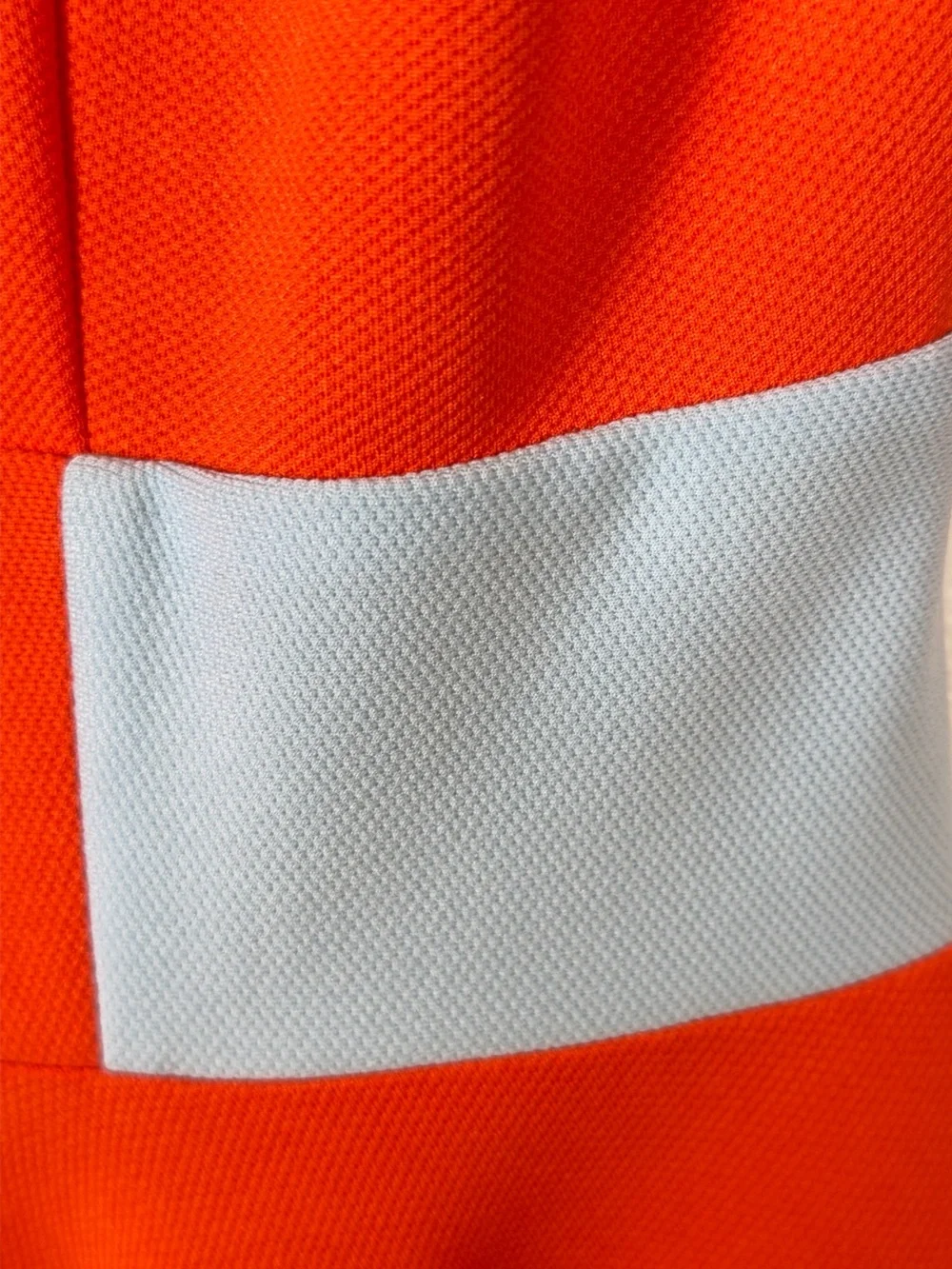 FKSP Bright Orange Midi Fit-and-Flare Dress with Light Blue Waist Accents - Picture 6 of 8